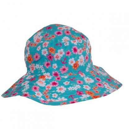 Reversible Sunhat - Floral Mint/Turquoise