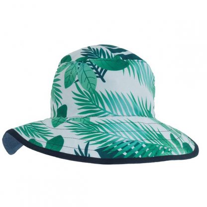 Reversible Sunhat - Tropical Forest/Navy