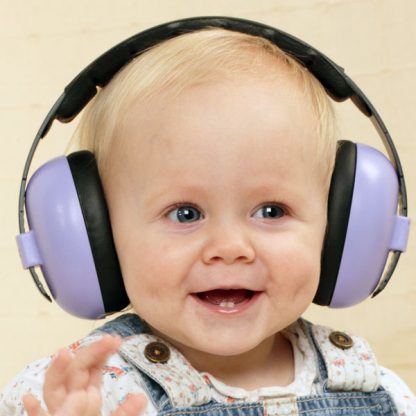 Baby in Mini Earmuffs earmuffs in Lilac