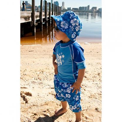 Boy in a Coastline Blue outfit