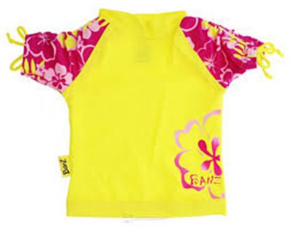Short-sleeved Sun Blossom Yellow rash shirt