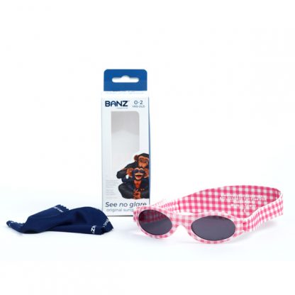 Adventure Banz sunglasses - eco-pack 'Pink Check'